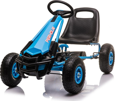 Go-kart me pedale Ramiz PerHour AIR, 105 x 59 x 56 cm, me goma t'fryme, blu