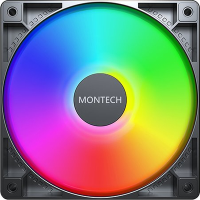 Кул вентилатор Montech GF120 ARGB PWM, 120mm, 4-пин, црн
