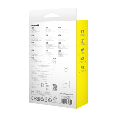 Кабел за полнење Baseus Unbreakable, USB Type C во USB Type C 100W, 1m, бел