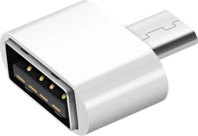 Përshtatës USB microUSB Hertz AK53B - USB White, i bardhë