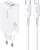 Karikues Usams MT, 1x USB-A, 2x USB-C, Lightning, 3 A, 65W, i bardhë