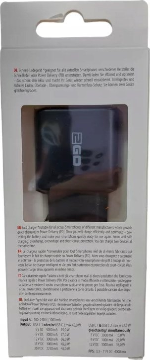 Karikues muri 2GO, 45W, 2x USB C, i zi