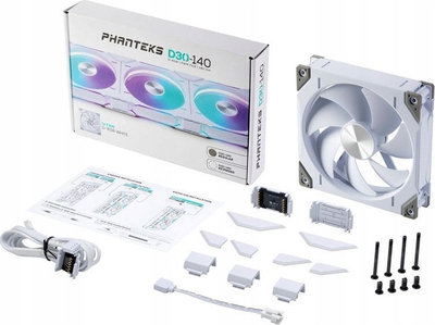 Ftohës Phanteks D30-140 D-RGB Regular (PH-F140D30_DRGB_PWM_WT01), 140 mm