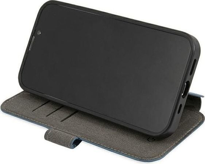 Këllëf libri Guess GUBKP13S4GDBL për iPhone 13 mini 5.4", 4G Stripe, blu