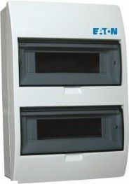 Kuti shpërndarëse Eaton Moeller ECO, 2 rreshta, 18 module, IP40, e bardhë