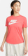 Bluzë sportive Nike Sportswear Essential Futura, për goca, pambuk, korale