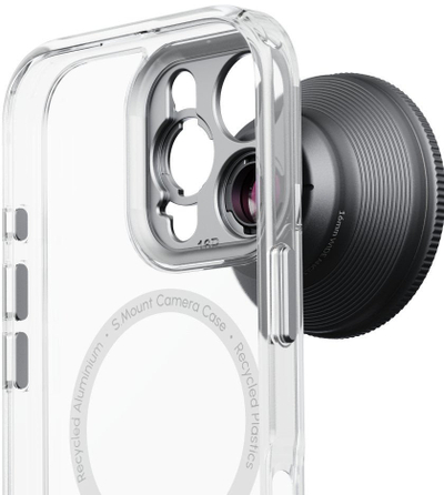 Футрола за телефон Shiftcam Camera Case за iPhone 16 Pro, со држач за леќи, проѕирна