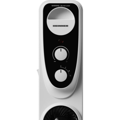 Radiator me vaj HEINNER HOH-MVT13WH-BK, 2500W, 13 elementë, i bardhë e zi