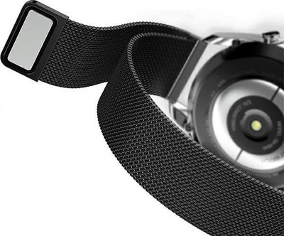 Rrip ore inteligjente Mercury Mesh për Apple Watch 38/40/41 mm, çelik inox, me magnet, i zi