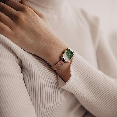 Orë dore për goca Daniel Wellington Quadro 20x26, e artë
