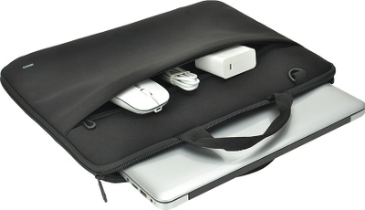 Mbështjellëse laptopi DELTACO Neoprene, 16", neopren, e zezë