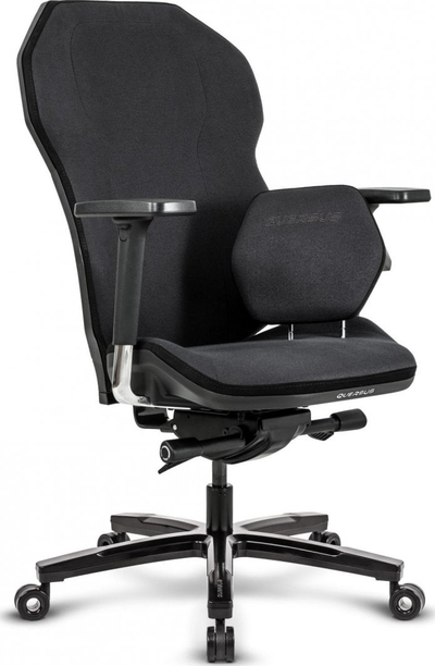 Karrige gaming Quersus ICOS 1.1, me mbështetëse ergonomike, krahë 4D, e zezë