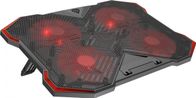 Bazë ftohëse për laptop Genesis OXID 260 NHG-2075, 17.3", 4 ventilatorë, me drita të kuqe