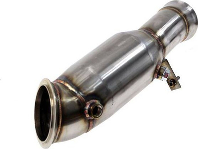 Downpipe TurboWorks për BMW F22 F23 F87 M2 M235i N55, katalizator 200 cell, çelik inox