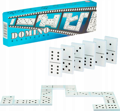 Loja domino Swede Domino Classic, plastike, set i madh