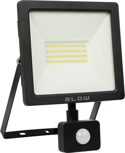 Reflektor LED me sensor lëvizjeje Floodlight, 50W, IP65, i zi
