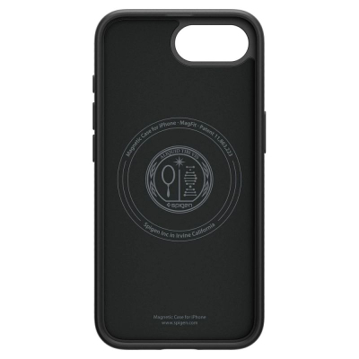 Заштитна маска за телефон Spigen Liquid Air MagFit за iPhone 16e, TPU, компатибилна со MagSafe, црна мат