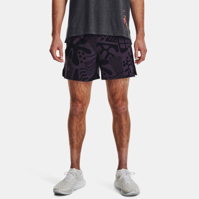 Shortse për meshkuj Under Armour Run in Peace, L, të zeza me lejla