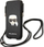 Çantë telefoni Karl Lagerfeld Saffiano Ikonik Karl`s Head, crossbody, për telefona deri 6.1", e zezë