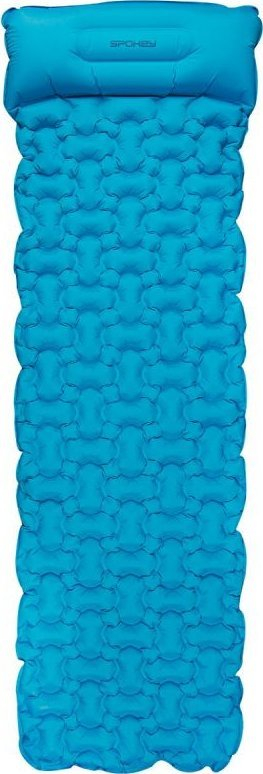 Dyshek kampingu Spokey Air Bed SPK-941061, trekking ultrai lehtë, me jastëk të integruar, blu