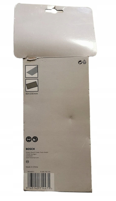 Shkumues dore Bosch 2608608N23, 93 x 185mm, me dorezë dhe kapëse, blu