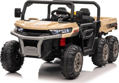 Makina elektrike për kalamaj Lean Toys XMX623B, 24V, dyvendëshe, ngjyrë e artë