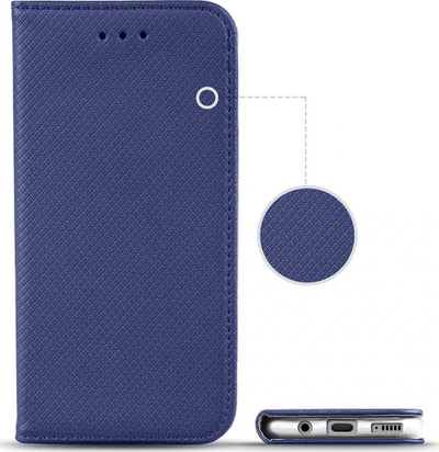 Mbrojtëse Smart Magnet për Samsung Galaxy A12 dhe M12, FLIP, e kaltër