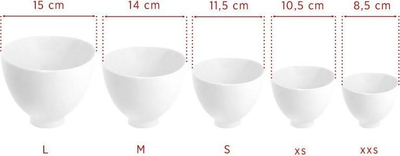 Kupë silikoni Activeshop Silicone Cup, XXS, e bardhë