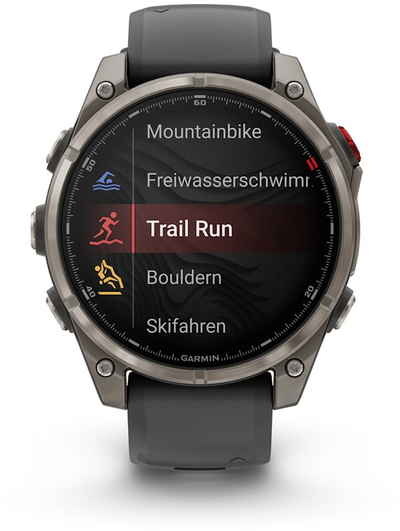 Ora inteligjente Garmin Fenix 8 Pro AMOLED, 47mm, GPS, gri grafit e zezë