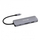 Hub USB C Verbatim CMH 08, 8 porta, lexues kartele SD MicroSD, gri