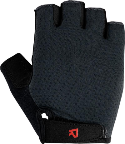 Doreza biçiklete Stikke Radvik Gloves, me gishta të shkurtër, me jastëk EVA, të zeza