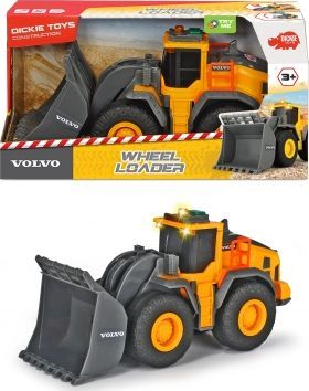 Lodër buldozer Dickie, 23cm, e portokalltë 