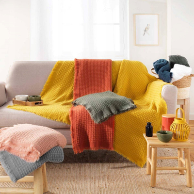 Plaid Douceur D Intérieur CORALINE, i butë, gri
