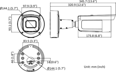 Kamerë IP Hikvision DS-2CD2747G2-LZS, lente 3.6-9mm, për jashtë, e bardhë