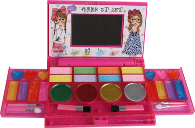 Set grimimi lodër Norimpex Paintings For Dolls Roses 1008771, paletë make up me pasqyrë, kuti rozë