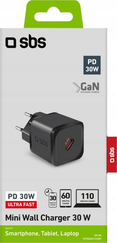 Karikues muri SBS TETRGAN1C30W, USB-C, 30W PD, i zi