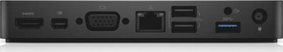 Docking station Dell WD15, USB C, 130W, ngjyrë e zezë