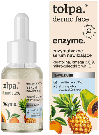 Serum fytyre Tołpa Dermo Face Enzyme, enzimatik, hidratues, 30ml