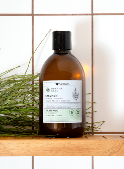 Shampo për flokë të dëmtuar Vis Plantis Horsetail + Urea, 500ml