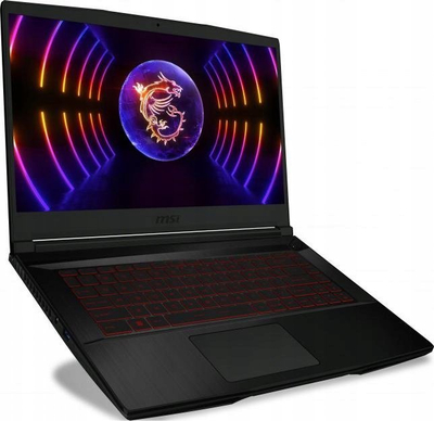Laptop gaming MSI GF63 12UC, 15.6", i7 gjenerata 12, 32GB RAM, 1TB SSD, RTX 3050, i zi