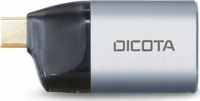 Adaptër USB-C Dicota USB-C to Ethernet Mini PD, Gigabit, 100W, gri metalik