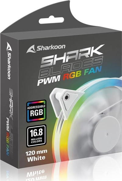 Ventilator PC SHARK Blades PWM, 1400 RPM, me ndriçim LED, i zi