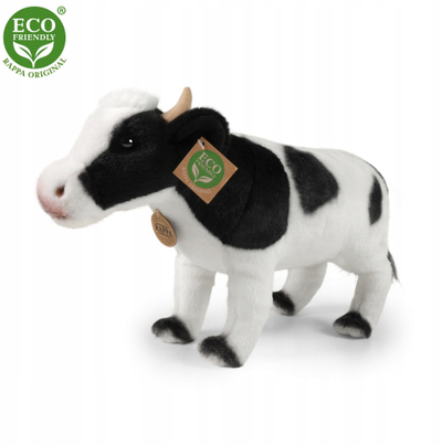 Lodër pelushi lope Rappa Eco, 35 cm, shumëngjyrëshe