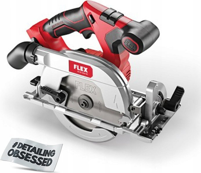 Sharrë rrethore me bateri Flex CS62, 18V, motor brushless, kuqe me argjend