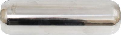 Sustë qendrore TurboWrks Middle Muffler, 3", çelik inox, argjendtë