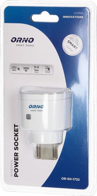 Prizë e zgjuar për mrena Orno OR-SH-1732, me radio, për sistem Smart Home, e bardhë