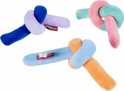 Плишана играчка за кучиња Coockoo Plush Snuggle Snake, во форма на змија, со јаже, повеќебојна
