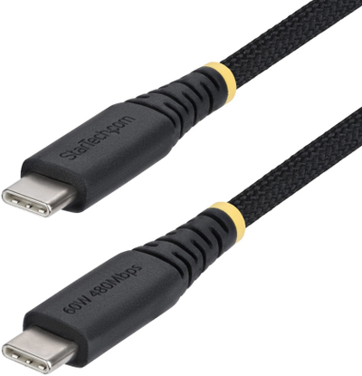 Kabllo USB-C StarTech USB 2.0, 60W, e thurur, 30 cm, e zezë