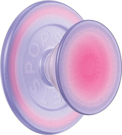 Mbajtëse telefoni PopSockets PopGrip MagSafe Aura, magnetik për iPhone, rozë vjollcë