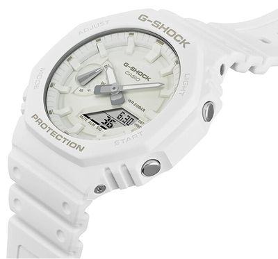 Orë dore për meshkuj Casio G-SHOCK Tone-on-Tone GA-2100-7A7ER (619), e bardhë